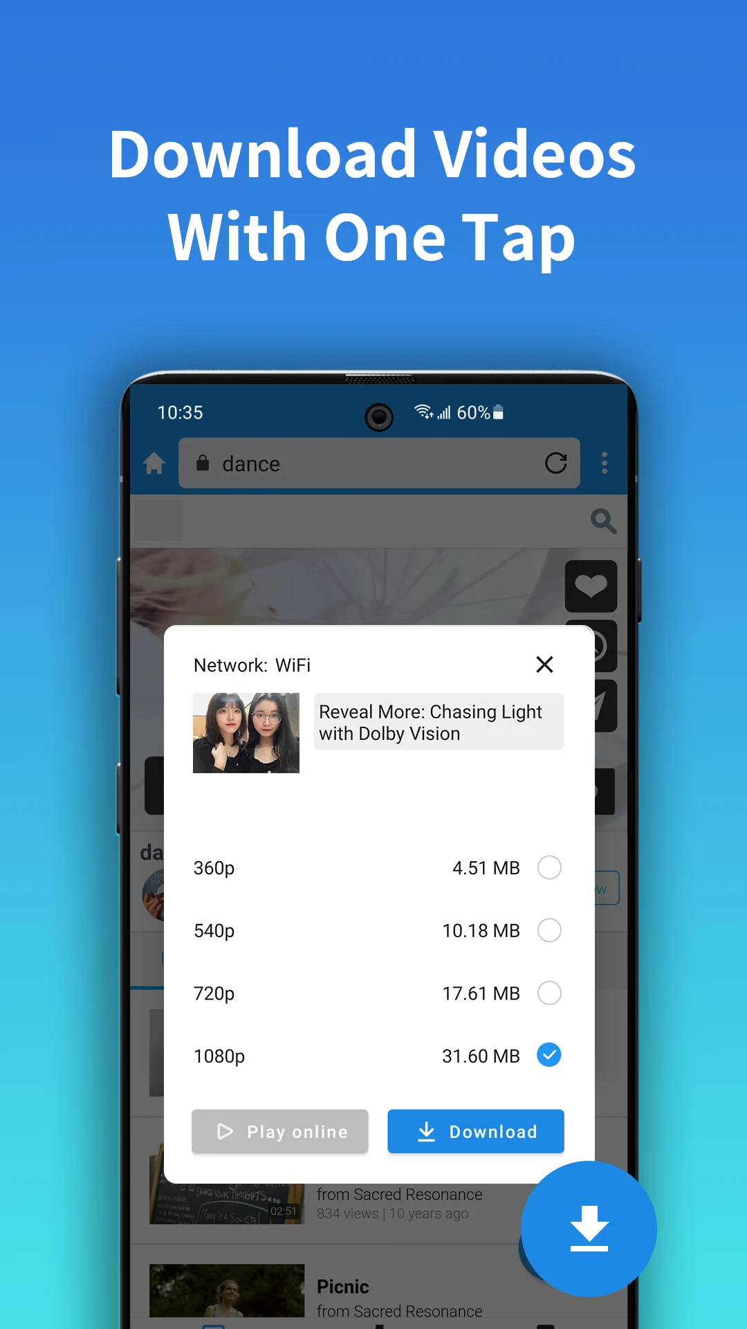 Pure Video Downloader - Player screenshot